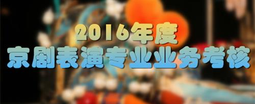 最新操逼网站国家京剧院2016年度京剧表演专业业务考...